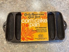 Early American Cast Iron Corn Corn Bread Cake/Stick Made In USA Original Package picture