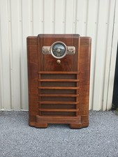 1940 Antique Zenith Art Deco Walnut 10s464 Vacuum Tube Console Radio Works  picture