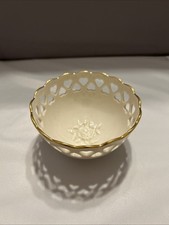 VINTAGE Lenox Heart Collection Bowl with Heart Cut Outs - 24kt - USA picture