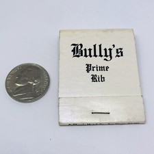 BULLY’S PRIME RIB VINTAGE NEW UNUSED MATCHBOOK LA JOLLA CORONA DEL MAR picture