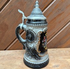 Zoller & Born Beer Stein Limited Edition Black Hand Painted Germany picture