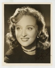 Celeste Holm 1947 Signed 8x10 Academy Award Actress Young Portrait Oklahoma  picture