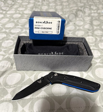 Benchmade 945BK-1 Mini Osborne Black Plain Clip Point Axis Lock G10 Clip picture