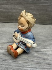 Vintage-Style German Porcelain Figurine Child in Blue Outfit picture
