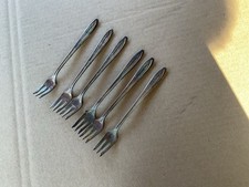 ANTIQUE Cocktail Forks  (set of 6) MAYFAIR HOTEL  ST. LOUIS - International silv picture
