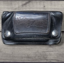 Vintage Harley Davidson Leather Pouch Wallet Made in USA Biker Motorcycle 90s picture