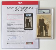 ROBERT WADLOW World's Tallest Man Signed Photo PSA Auth. Autograph MINT 9;C252 picture