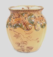 Antique 19th C English Doulton Burslem WARWICK Aesthetic Art Pottery Vase picture