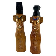 KOREAN JANGSEUNG 1 pair, KOREAN TRADITIONAL TOTEM POLE AT THE VILLAGE ENTRANCE picture