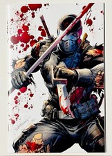 GI Joe #21 💥Tyler Kirkham Snake Eyes Battle Damage Virgin Variant💥 NM  2025 picture
