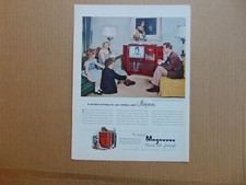 1951 MAGNAVOX CONSOLE TELEVISION Family Watches in Home print ad  picture
