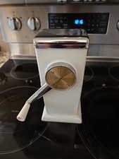 Vintage ICE-O-MATIC Hand Crank Ice Crusher Wall Mount or Table Top Mid Century  picture