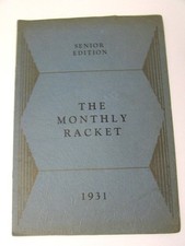 1931*The Monthly Racket*Hampstead Maryland H. S. *Senior Edition booklet*7 pages picture