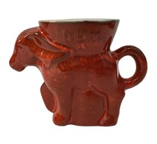 Frankoma Democratic Donkey Mug Red 1976  Vintage picture