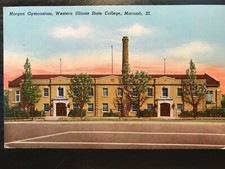 Vintage Postcard 1955 Morgan Gymnasium, W. Illinois College, Macomb, Illinois IL picture