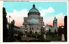 Postcard Boston Massachusetts Mass.  Christian Science Church picture