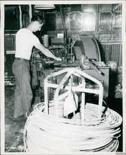 1951 Lamson & Sessions Boltmaker Operator Joseph Bumgard Business Photo 8x10 picture