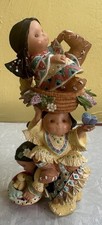 Vtg 1995  Enesco Friends of The Feather 171859 Sister Act Totem Pole READ picture