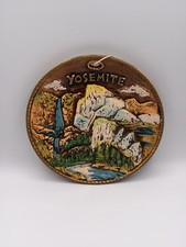 YOSEMITE, Ceramic SOUVENIR WALL PLAQUE / DISH [HAND PAINTED] JAPAN, #1960's yr.  picture