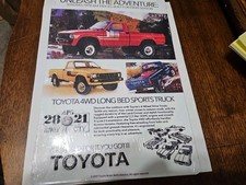 Vintage Toyota 4X4 Truck 1978 Brochure METAL SIGN Unleash The Adventure Man Cave picture