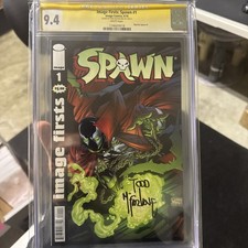 Spawn #1 Image First Reprint Todd McFarlane SS CGC 9.4 Image Comics picture