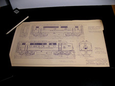 Reading Railroad Model Engineers Deisel GM DF2 DF4 Road Freight Drawing #38 1969 picture