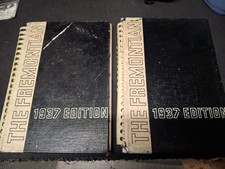 2x John C Fremont High School 1937 Yearbook Los Angeles California VTG picture
