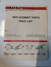 1984 Mayrath Industries Inc Replacement Parts List DEALER SALES CATALOG BROCHURE picture