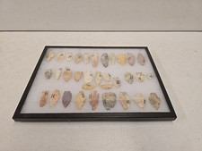 Lot Of 33 Native American Indian Arrowhead Artifacts Pike & Calhoun Co Illinois  picture