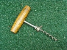 Vtg Walker's Wood Handle Corkscrew HOUSTON ICE & BREWING Co Magnolia Advertising picture