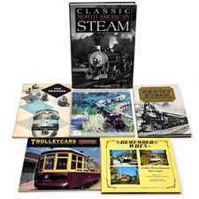 Railroad Train Books Lot 6 Pennsy Reading Steam Trolleys CERA Garden Railways picture