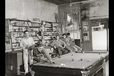 Photo:Franklin Georgia GA 1941 General Store Pool Game Men FSA picture