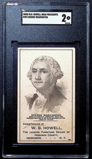 1880s WB Howell * GEORGE WASHINGTON * HD2A Presidents * SGC 2 POP 1 None Higher picture