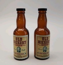 Two Miniature Old Hickory Straight Bourbon Whiskey Salt & Pepper shakers picture