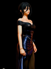 Attack on Titan Mikasa Ackerman Black Dress Figure 25CM PVC Anime Statue picture