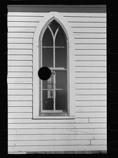 Gilead Nebraska NE 1938 Church Gothic Window Farm Security Administration picture