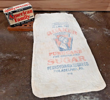 VTG Bar of 1940s Kirk’s American Family Soap & 1920s Cloth Sugar Sack  LOT of 2 picture