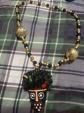 Krewe Of Zulu Medallion Warrior Bead Mardi Gras New Orleans 2026 picture