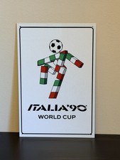 Retro Style Italia 90 1990  Fifa World Cup Soccer Football Sign Top Quality picture