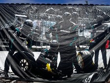 Mercedes AMG Petronas F1 Showroom Banner Bundle Brabus 40 Years Book Sign picture