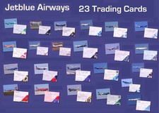 Jetblue Airways Airbus Set of 23 Airplane Trading Cards - 2.5