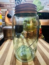 1 of the Rarest Ball Mason Jars (online) Light Green Triple L 1qt 1896-1910 🔥 picture