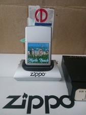 Zippo VINTAGE. MYRTLE BEACH SC. 2002. SATIN CHROME. NIB. picture