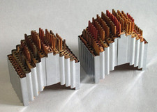2 Manning-Bowman Light-Up ~ 1930's Pull Up Match Holders picture