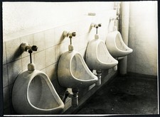 urinals, strange still life in toilet, unusual, Vintage fine art Photograph, picture
