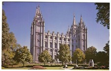 Salt Lake City Temple, Utah, c1950s Unused Postcard, LDS Mormon picture