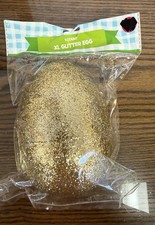 The Great Gold Egg Extra-Large Glitter Fillable Easter Egg 6in picture
