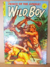 Wild Boy 10 (#1) Ziff-Davis Norman Saunders Painted Bondage GGA Cover 1950 SOTI picture
