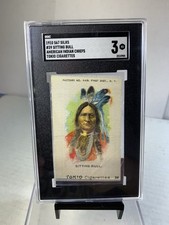 1910 S67 Silks Tokio Cigarettes Sitting Bull Native American SGC 3 picture