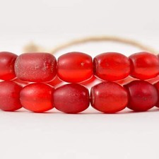 Bohemian Translucent Red Trade Beads picture